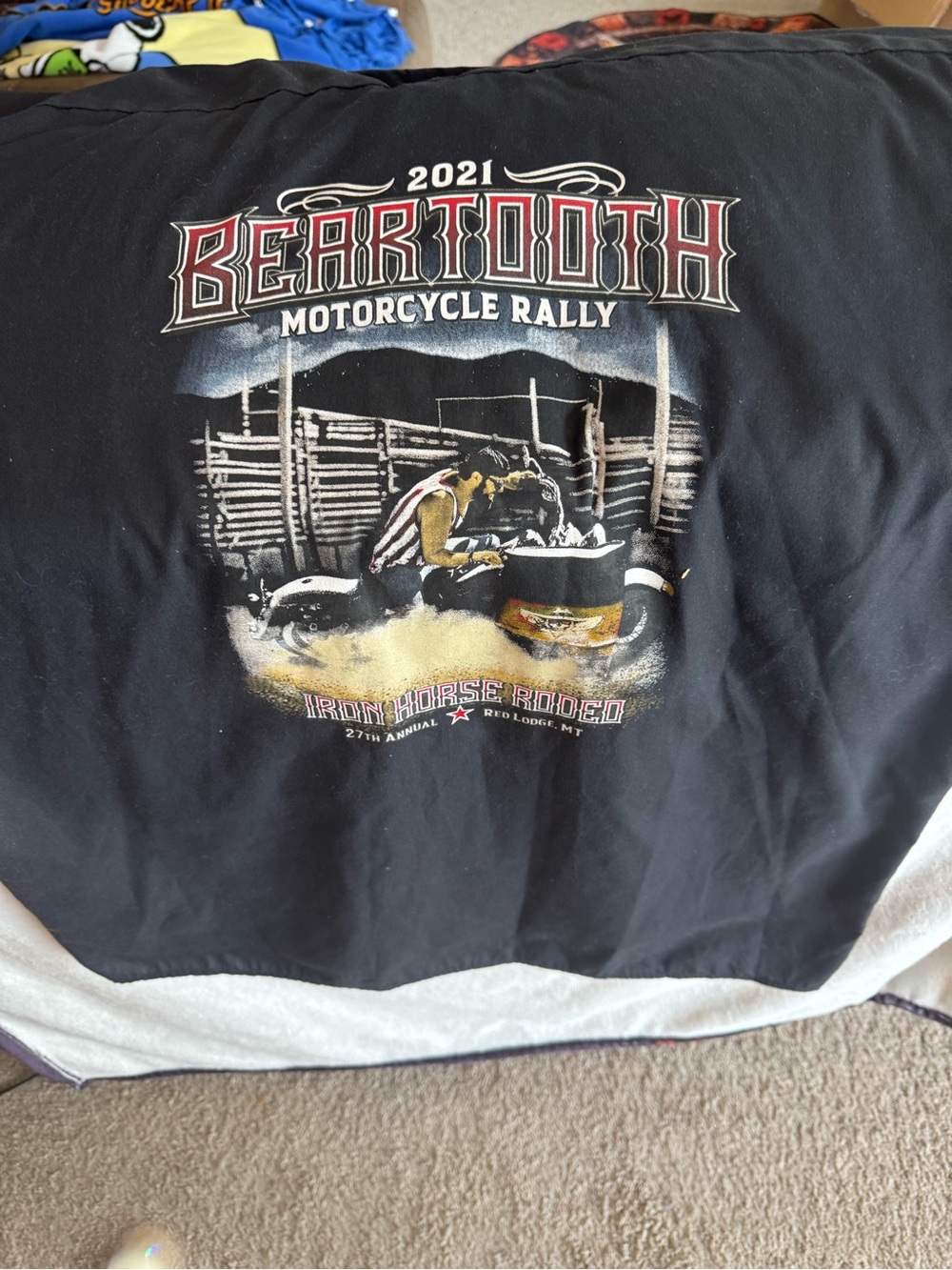 2021 Beartooth Motorcycle Rally Black Graphic Dickies Button Down Shirt